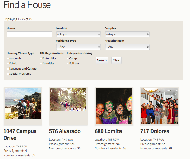 A content type we built for one of the Student Affairs site