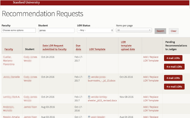 recommendations summary page